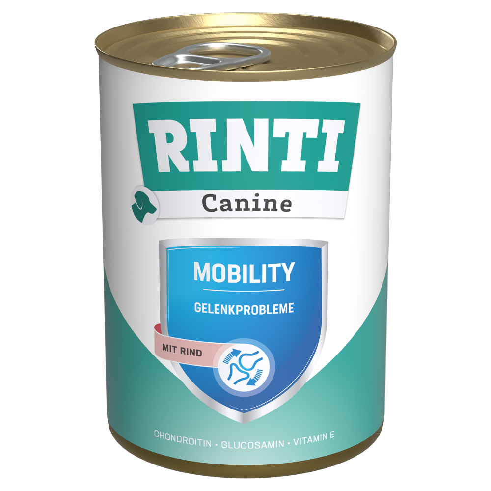 RINTI Canine Mobility mit Rind 400 g - 12 x 400 g von Rinti