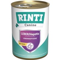 RINTI Canine Nassfutter Hund, Adult, Leber, Dose 12x400 g von Rinti