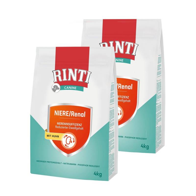 RINTI Canine Niere/Renal Huhn Trockenfutter 2x4kg von Rinti Canine