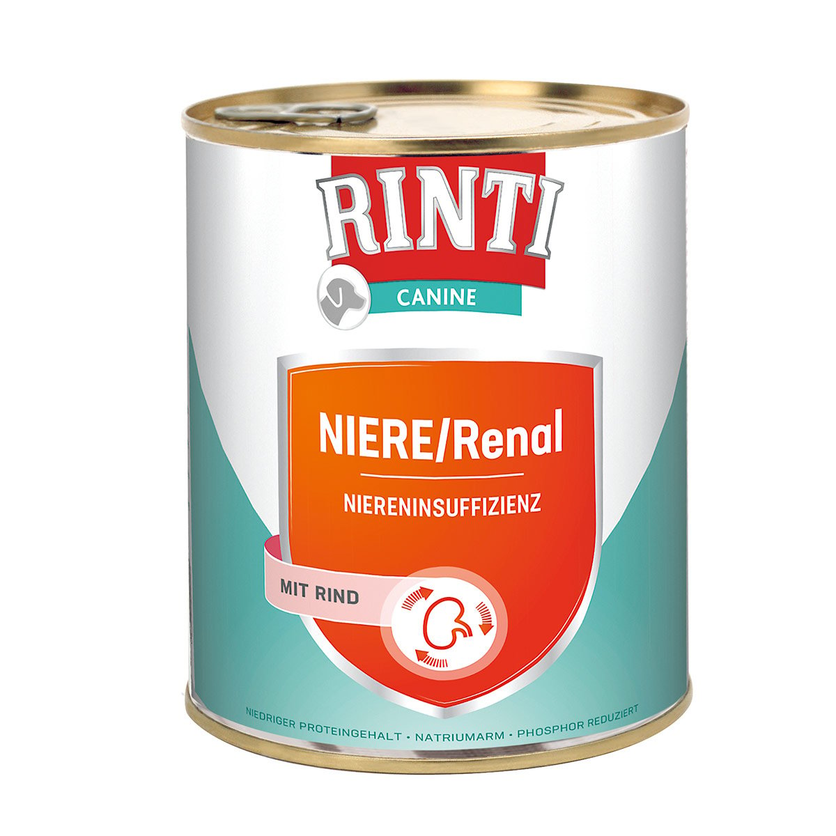 Rinti Canine Niere & Renal Rind 12x800g von Rinti