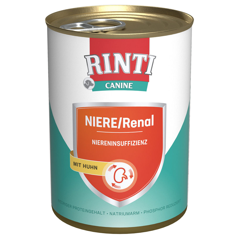 RINTI Canine Niere/Renal mit Huhn 400 g - 12 x 400 g von Rinti