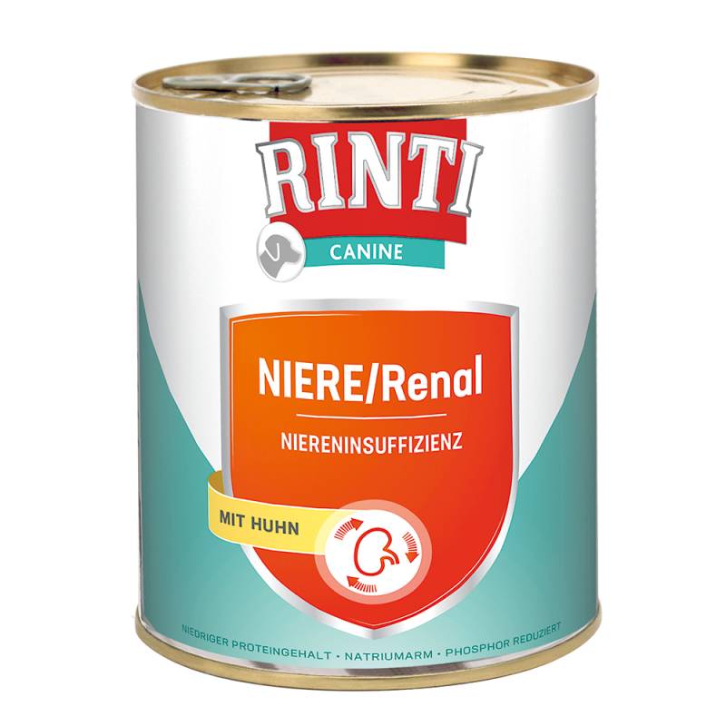 RINTI Canine Niere/Renal mit Huhn 800 g - Sparpaket: 24 x 800 g von Rinti