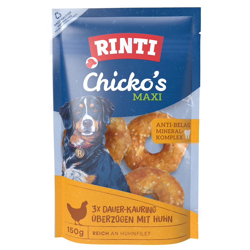 RINTI Chicko Dauer-Kauringe Groß - 3 x 50 g von Rinti
