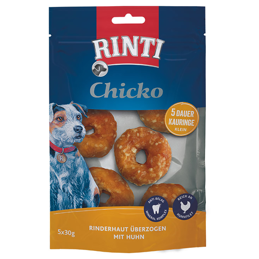 RINTI Chicko Dauer-Kauringe Klein  - Sparpaket: 10 x 30 g von Rinti