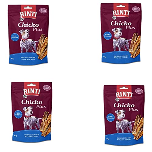 RINTI Chicko Fischstäbchen mit Lachs & Huhn - Bundle 4 x 80g RINTI Chicko Fischstäbchen mit Lachs & Huhn - Bundle 4 x 80g von Rinti