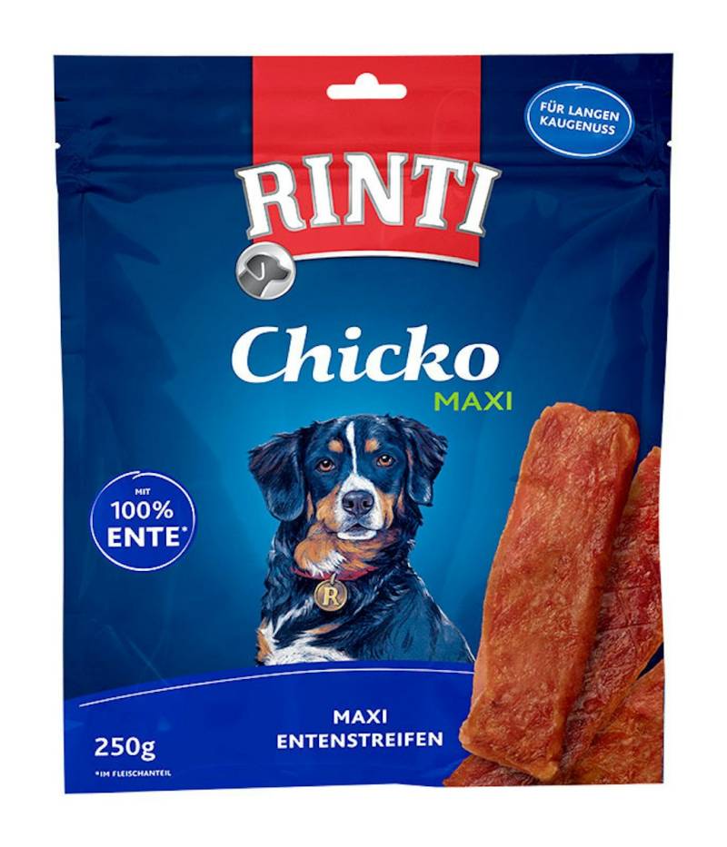 RINTI Chicko Maxi 250 Gramm Hundesnacks Sparpaket 9 x 250 Gramm Ente
