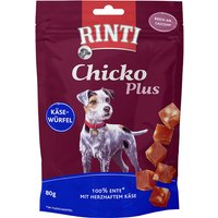 RINTI Chicko Plus Käse & Ente Würfel - 12 x 80 g von Rinti