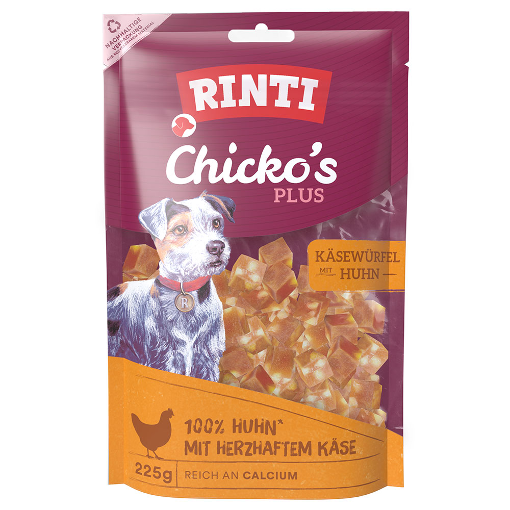 RINTI Chicko Plus Käse & Huhn Würfel - 225 g von Rinti