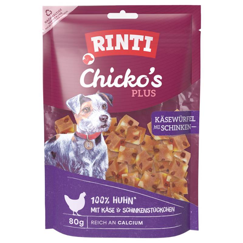 RINTI Chicko Plus Käse & Schinken Würfel - 80 g von Rinti
