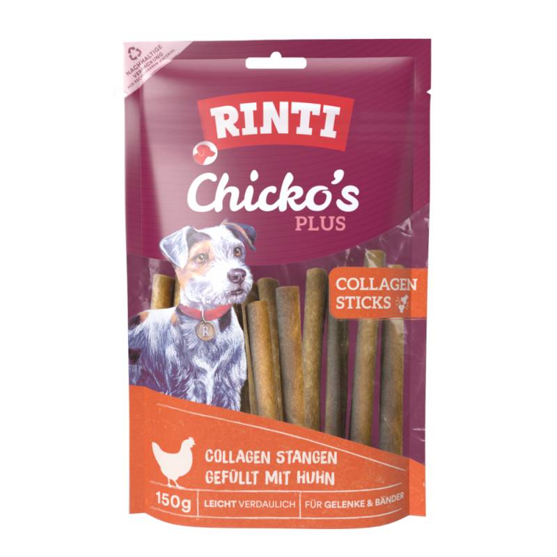 RINTI Chicko's Plus Collagen Sticks - Sparpaket: 3 x 150 g Huhn von Rinti