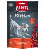 RINTI Extra Bitties 100 g - 6 x 100 g Huhn mit Tomate & Kürbis von Rinti