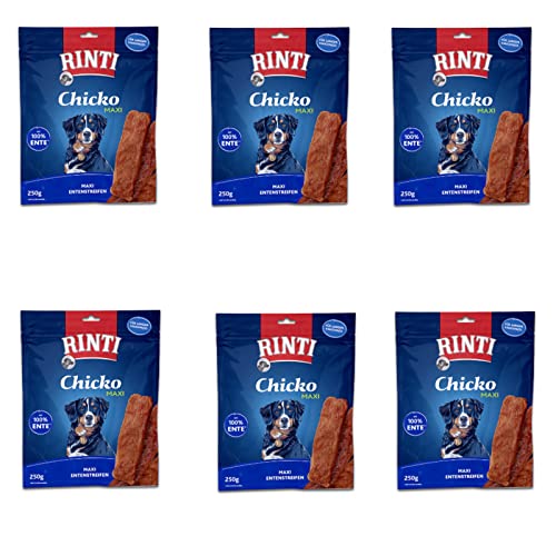 RINTI Extra Chicko Maxi Ente für Hunde - Bundle - 6 x 250 g RINTI Extra Chicko Maxi Ente für Hunde - Bundle - 6 x 250 g von Rinti