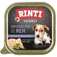 RINTI Feinest Adult Geflügel pur & Reh 44x150 g von Rinti