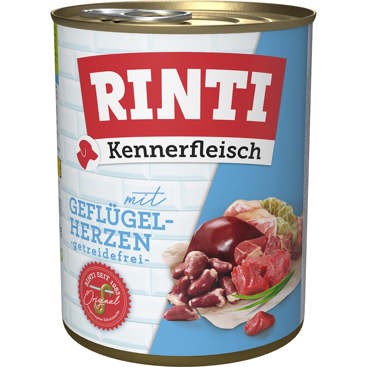 Rinti Kennerfleisch Geflügelherzen 12x800g von Rinti