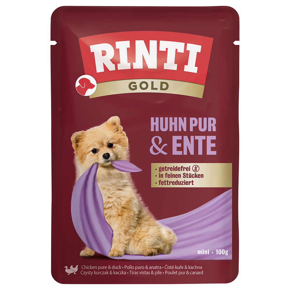 RINTI Gold 10 x 100 g - Huhn Pur & Ente RINTI Gold 10 x 100 g - Huhn Pur & Ente von Rinti