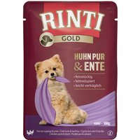 RINTI Gold 10 x 100 g - Huhn Pur & Ente von Rinti