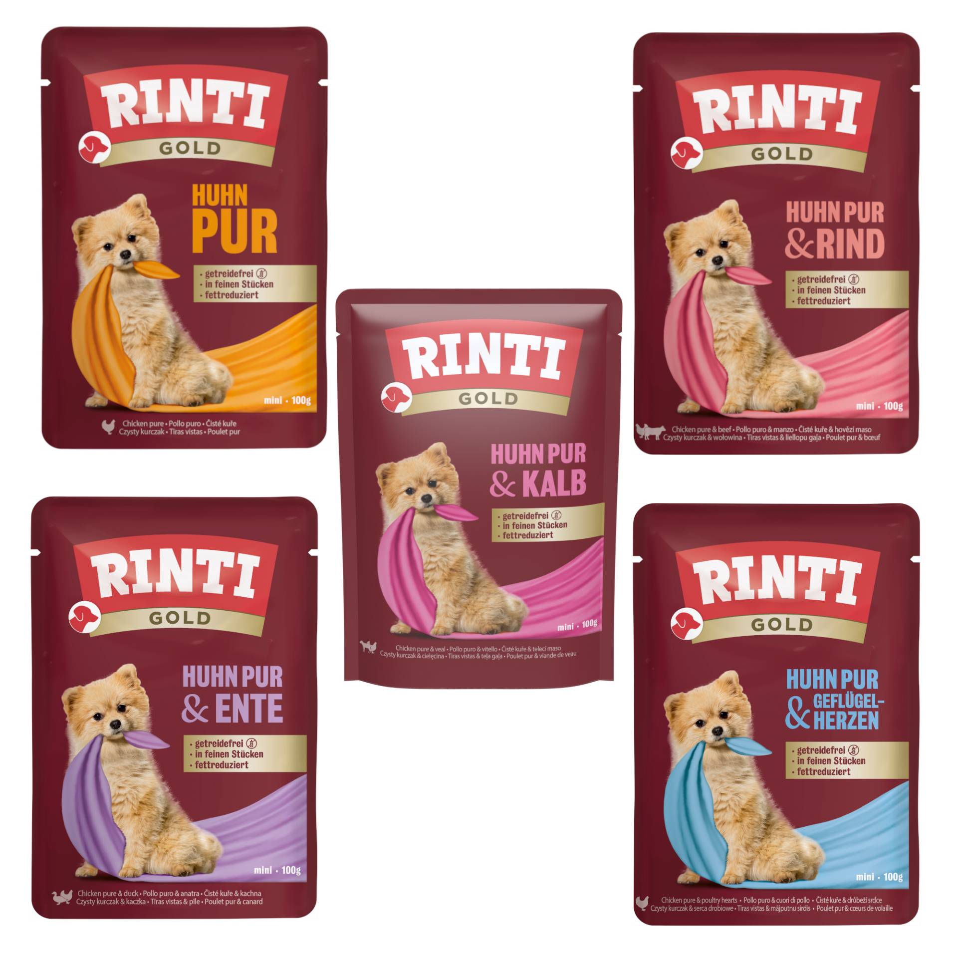 RINTI Gold 10 x 100 g - Mix (5 Sorten) von Rinti
