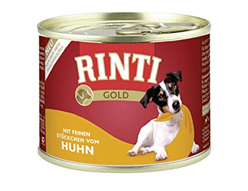 RINTI Gold Huhn | Hunde Nassfutter | 12x185g | Für kleine Hunde | ohne Getreide | ohne Kohlenhydrate RINTI Gold Huhn | Hunde Nassfutter | 12x185g | Für kleine Hunde | ohne Getreide | ohne Kohlenhydrate von Rinti