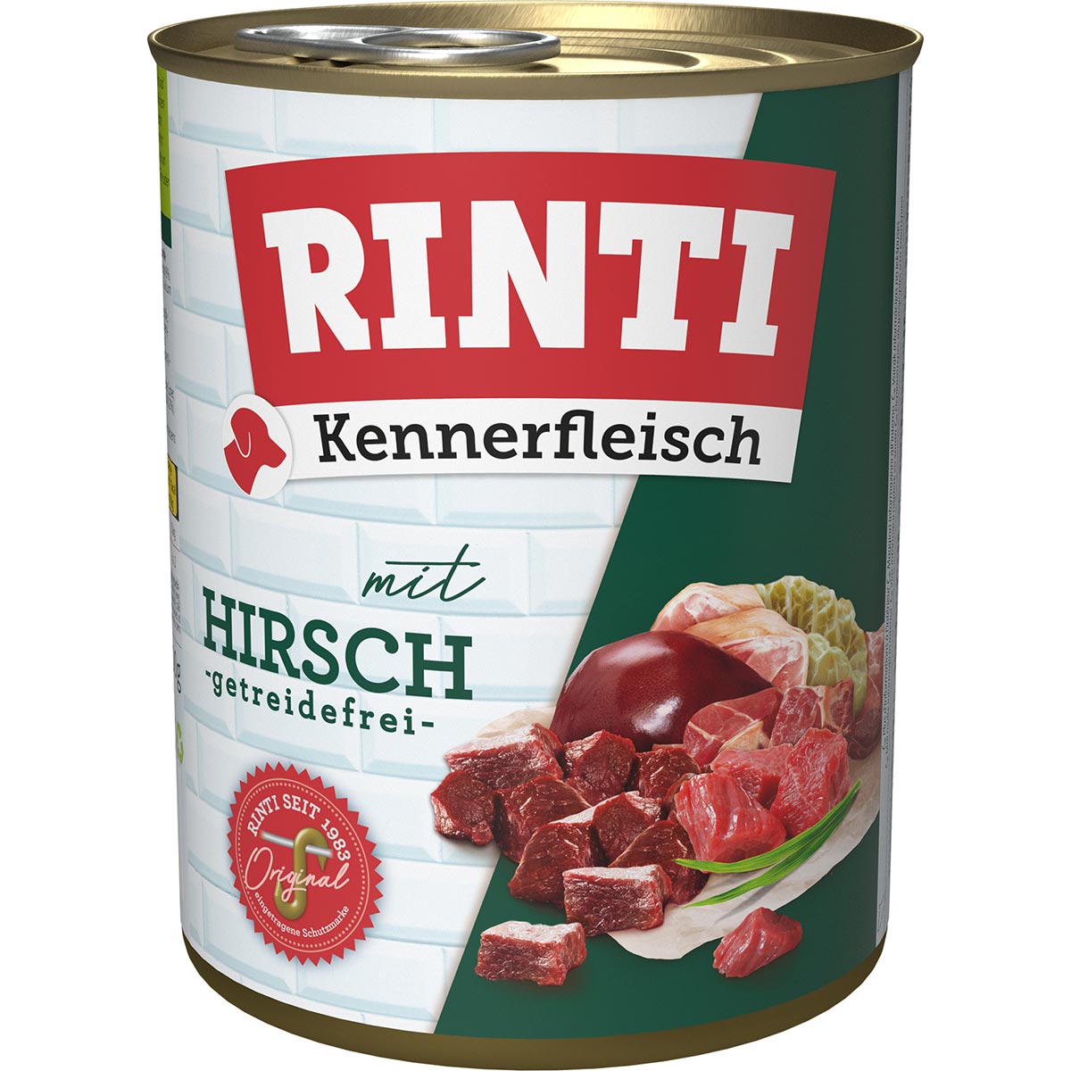 Rinti Kennerfleisch Hirsch 12x800g von Rinti