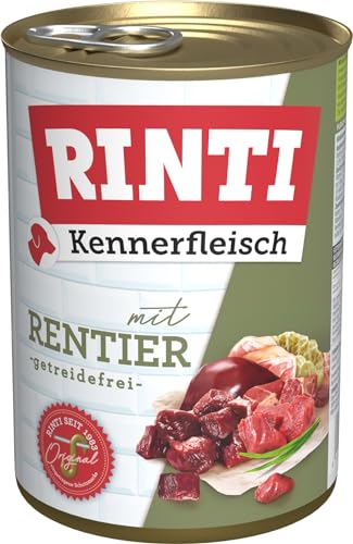 RINTI Kennerfleisch Dose | Rentier | 12x400g von Rinti