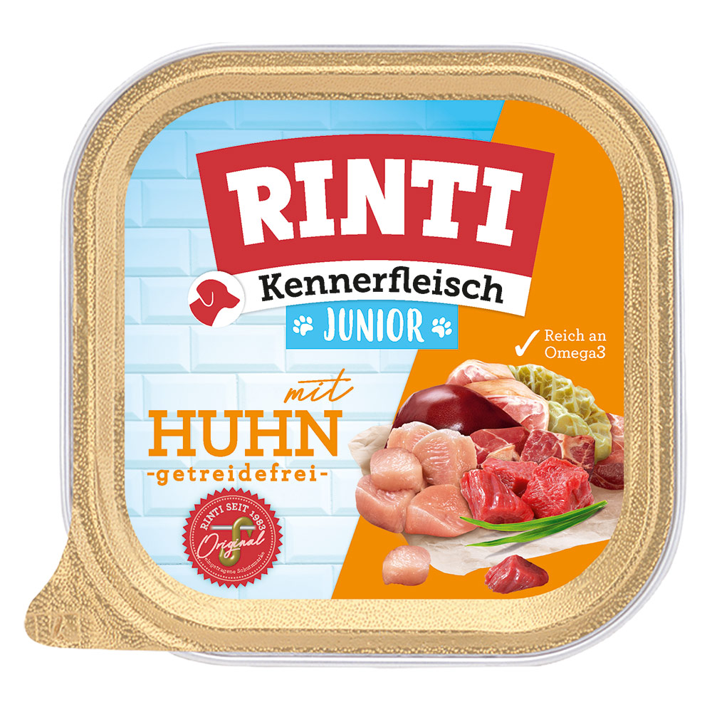 RINTI Kennerfleisch Junior 9 x 300 g - Huhn von Rinti