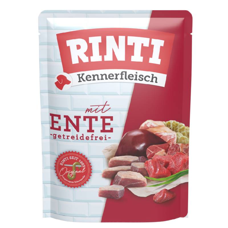 RINTI Kennerfleisch Pouches 10 x 400 g - Ente von Rinti