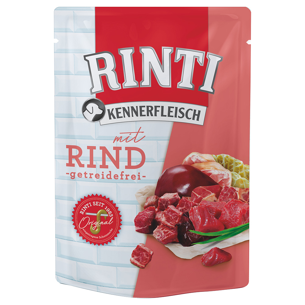 RINTI Kennerfleisch Pouches 10 x 400 g - Rind von Rinti