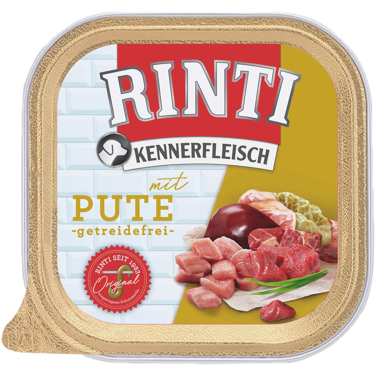 Rinti Kennerfleisch mit Pute Päckchen 18x300g von Rinti