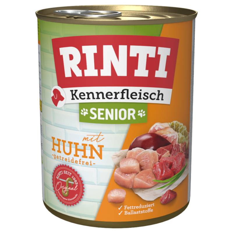 RINTI Kennerfleisch Senior - 6 x 800 g Huhn von Rinti