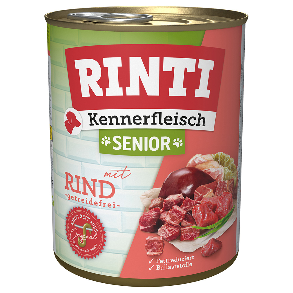 RINTI Kennerfleisch Senior - 6 x 800 g  Rind von Rinti