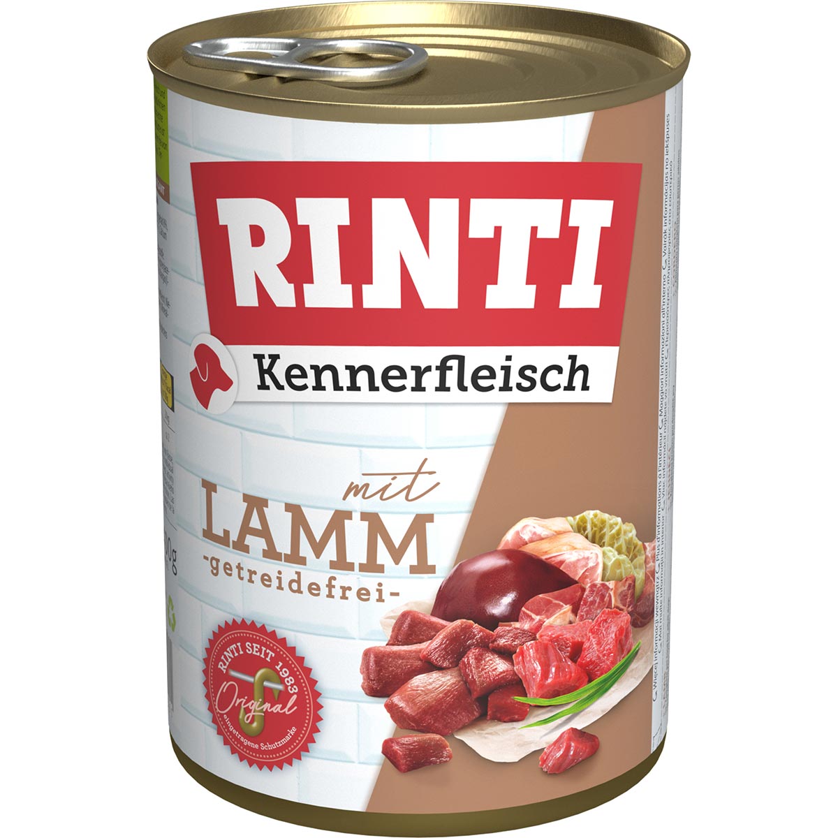 Rinti Kennerfleisch mit Lamm 24x400g Rinti Kennerfleisch mit Lamm 24x400g von Rinti