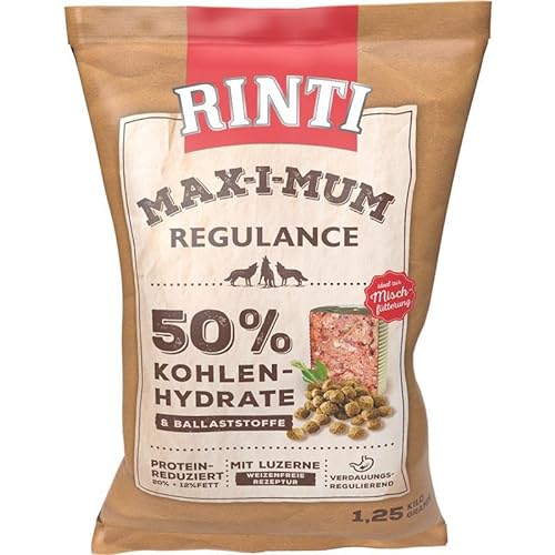 RINTI MAX-I-MUM REGULANCE Trockenfutter bei Durchfall und Verdauungsproblemen, protein-und fettreduziert, Bestelleinheit 4x1,25 kg von Rinti