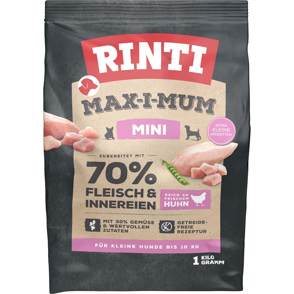 RINTI Max-i-Mum Mini Adult Huhn 1kg von Rinti