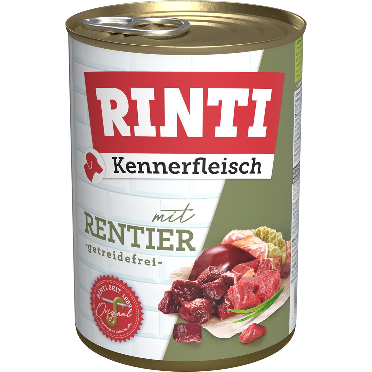 Rinti Kennerfleisch Rentier 24x400g von Rinti