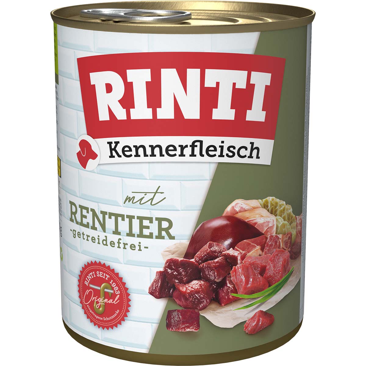 Rinti Kennerfleisch mit Rentier gf 24x800g von Rinti