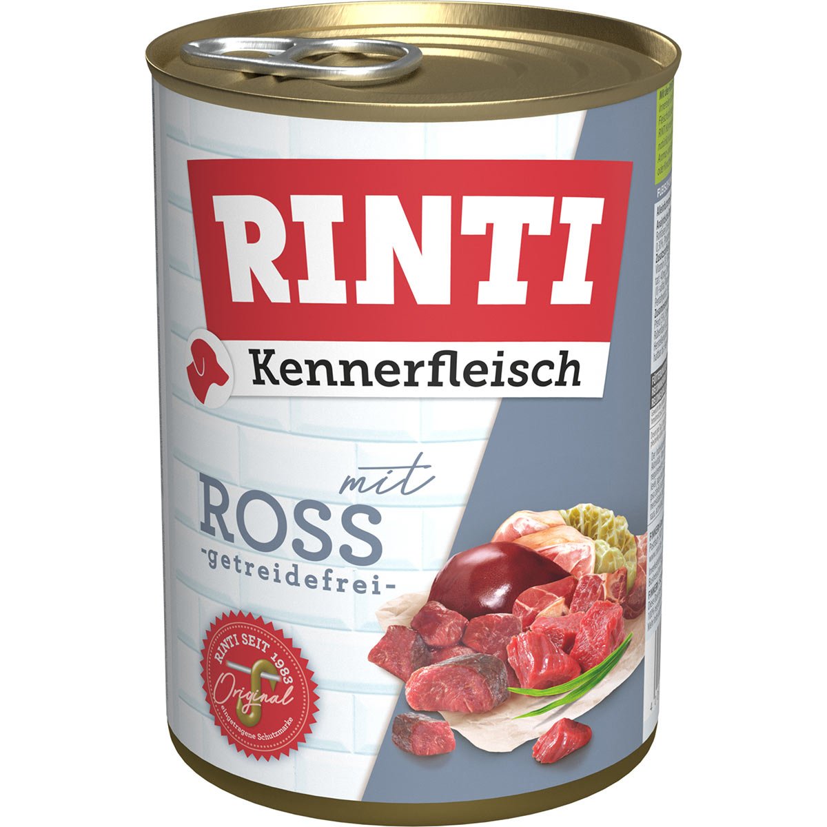 Rinti Kennerfleisch mit Ross 24x400g von Rinti