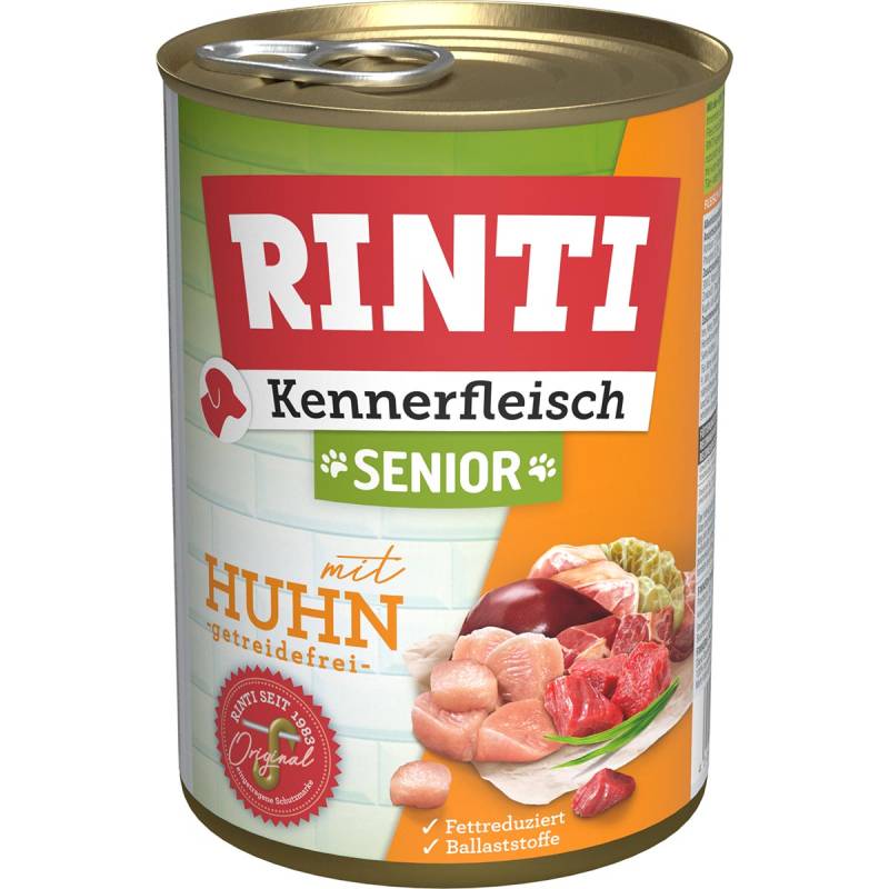 Rinti Kennerfleisch Senior mit Huhn gf 24x400g von Rinti