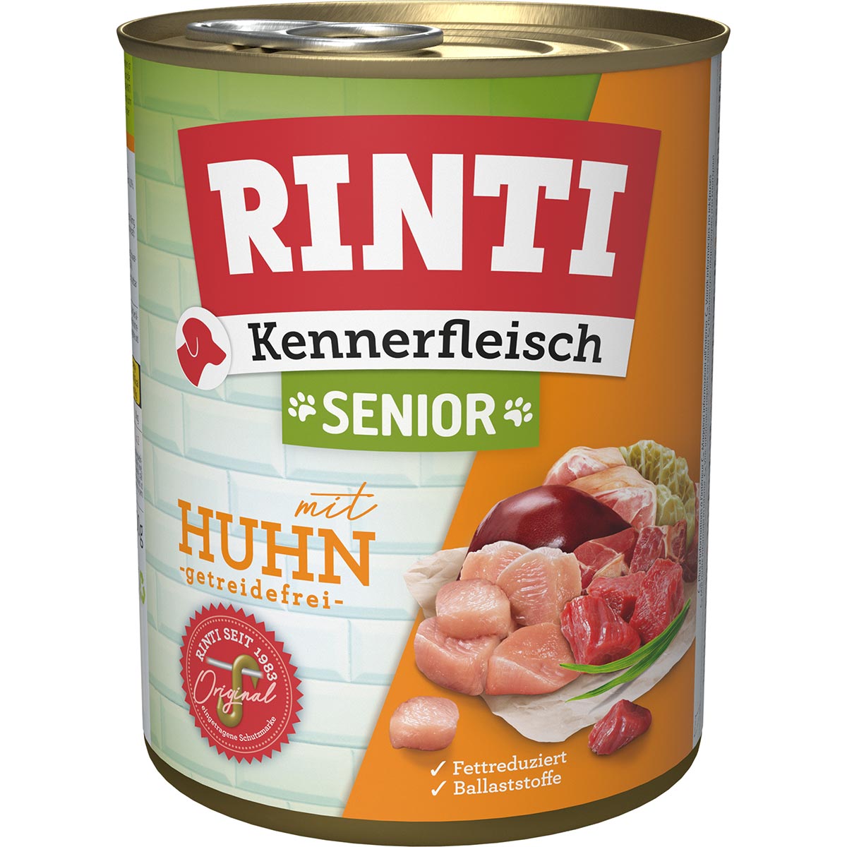 Rinti Kennerfleisch Senior Huhn 24x800g von Rinti
