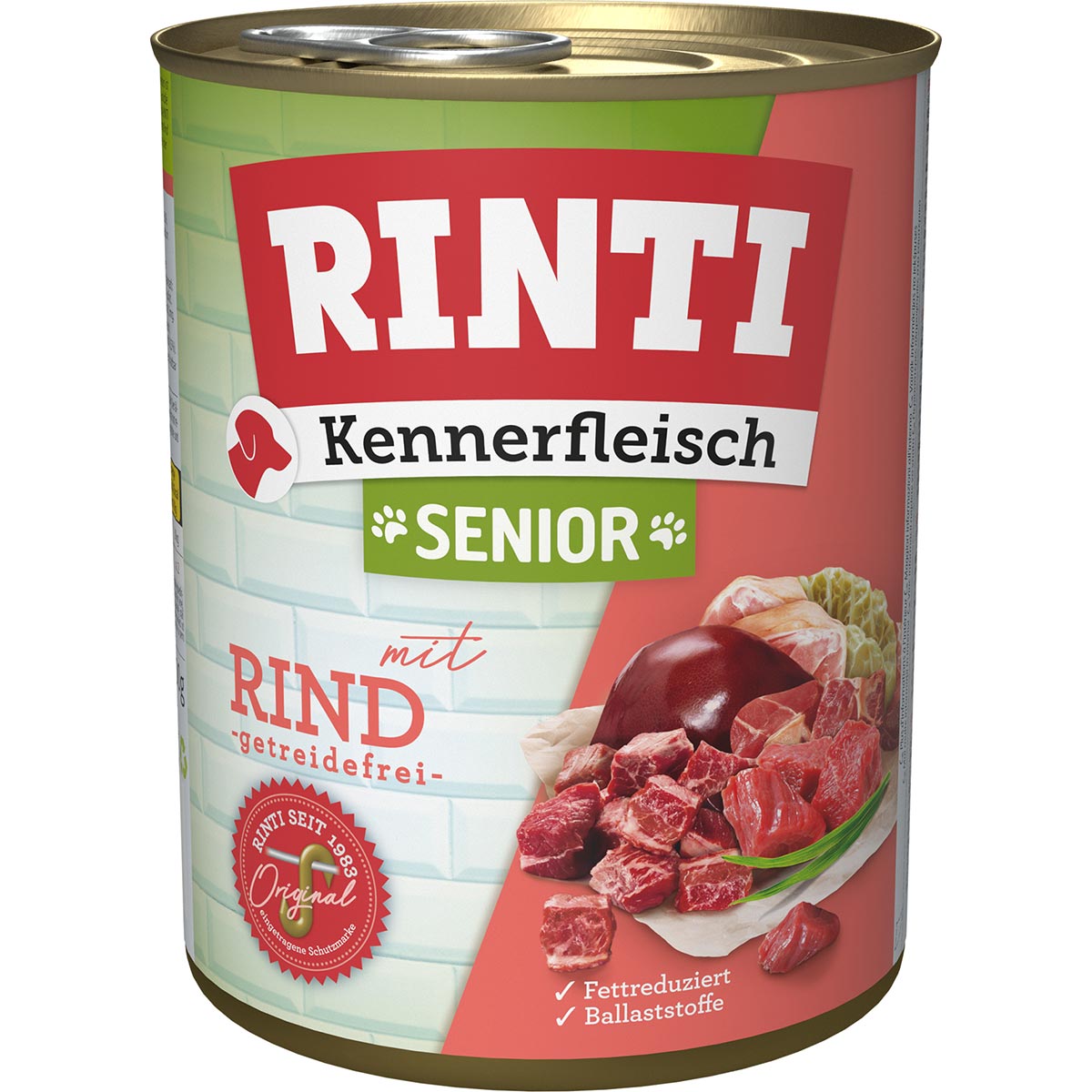 Rinti Kennerfleisch Senior Rind 12x800g von Rinti