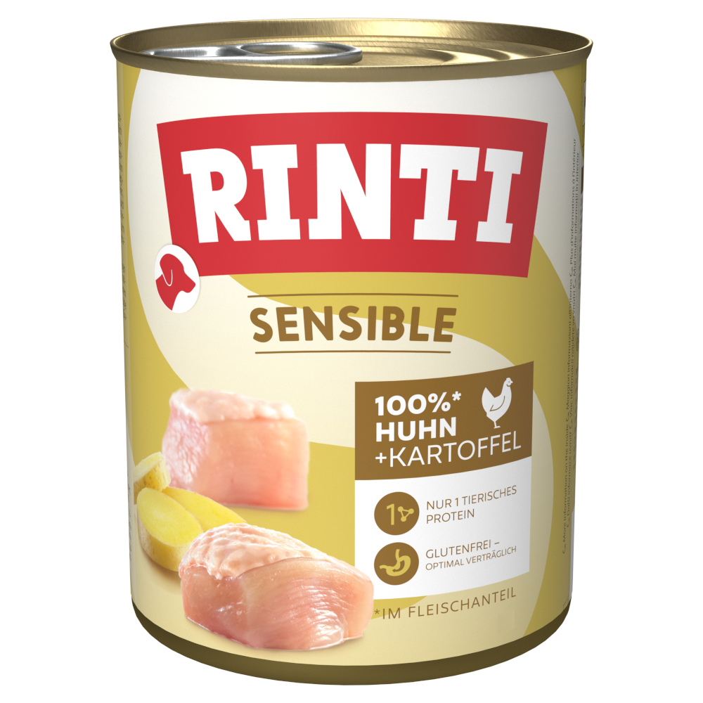 RINTI Sensible 6 x 800 g - Huhn & Kartoffel RINTI Sensible 6 x 800 g - Huhn & Kartoffel von Rinti