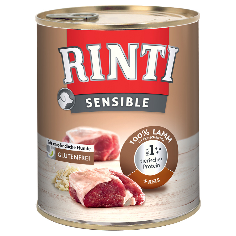 RINTI Sensible 6 x 800 g - Lamm & Reis von Rinti