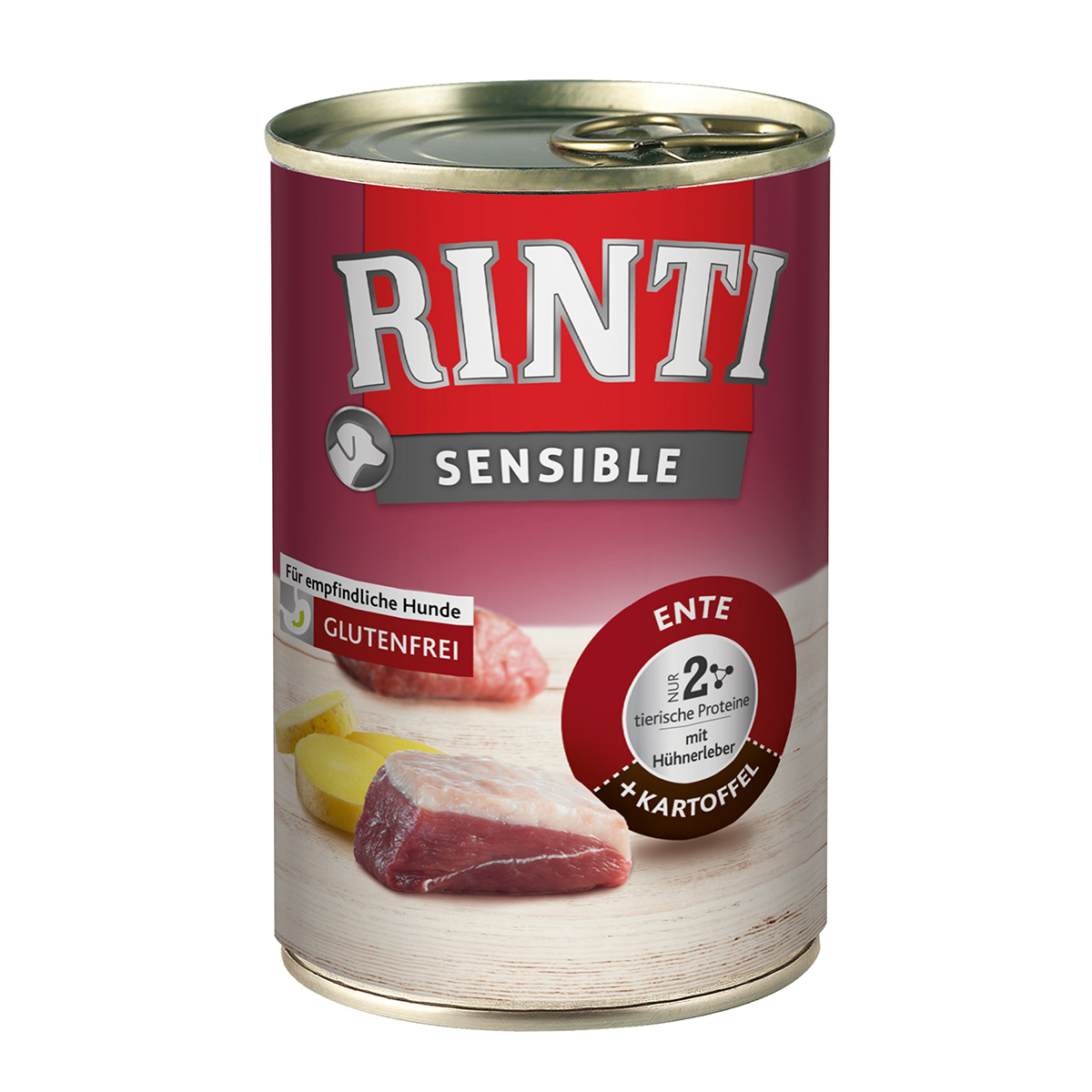 Rinti Sensible Ente & Huhn & Kartoffel 24x400g von Rinti