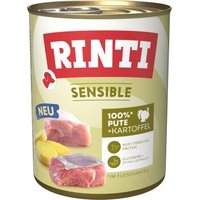 RINTI Sensible Nassfutter Hund, Adult, Dose, Pute und Kartoffel 6x800 g RINTI Sensible Nassfutter Hund, Adult, Dose, Pute und Kartoffel 6x800 g von Rinti