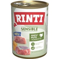 RINTI Sensible Nassfutter Hund, Adult, Dose 12x400 g Pute und Möhre von Rinti