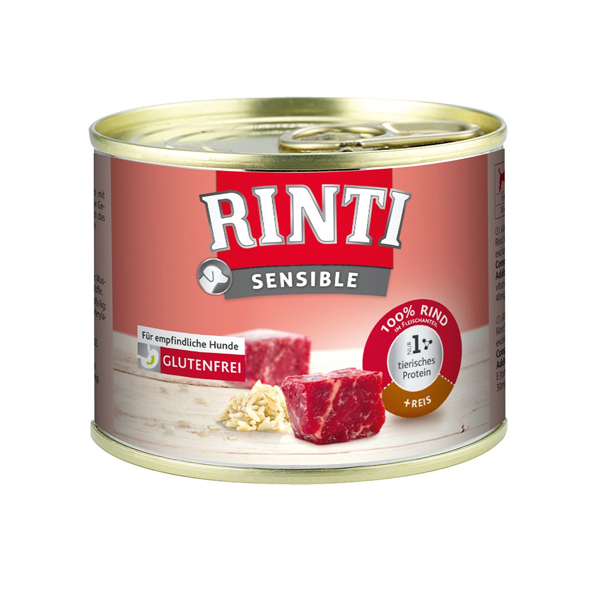 RINTI Sensible Rind + Reis 12x185g von Rinti