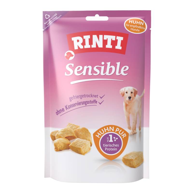 RINTI Sensible gefriergetrocknete Snacks - Sparpaket: Huhn 2 x 120 g von Rinti