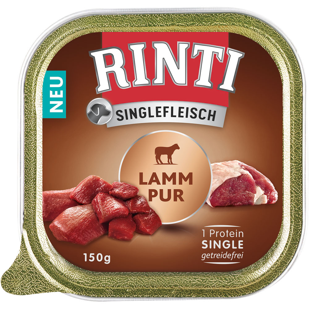 RINTI Singlefleisch 10 x 150 g - Lamm Pur von Rinti