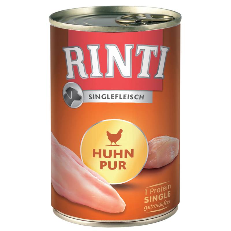 RINTI Singlefleisch 24 x 400 g - Huhn pur von Rinti