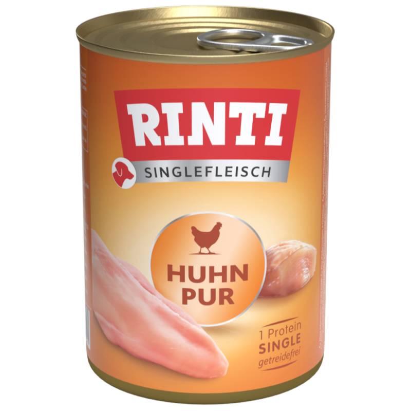 RINTI Singlefleisch 24 x 400 g - Huhn pur von Rinti