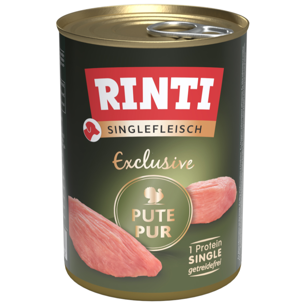 RINTI Singlefleisch 24 x 400 g - Pute pur von Rinti